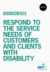 Picture of BSBXDB301 Respond to the service needs of customers and clients with disability eBook (Version 2.1)