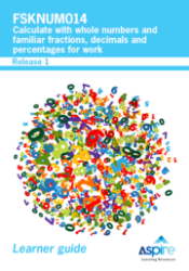 Picture of FSKNUM014 Calculate with whole numbers and familiar fractions, decimals and percentages for work eBook