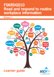 Picture of FSKRDG010 Read and respond to routine workplace information eBook