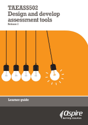 Picture of TAEASS502 Design and develop assessment tools eBook